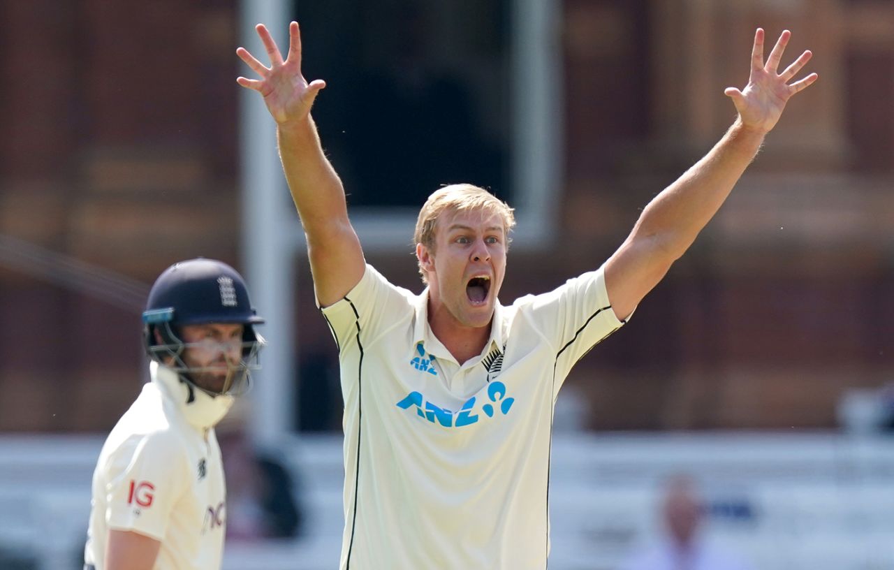 Kyle Jamieson struck early to dismiss Dom Sibley, 1st LV= Insurance Test, England vs New Zealand, 2nd day, Lord's, June 3, 2021
