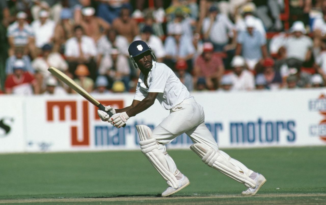 Lawrence Rowe bats for the rebel West Indies XI against South Africa, Durban, February 1983

