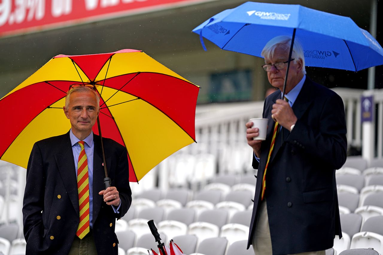 Rain delayed the start on the second morning, 1st LV= Insurance Test, England vs New Zealand, 3rd day, Lord's, June 4, 2021