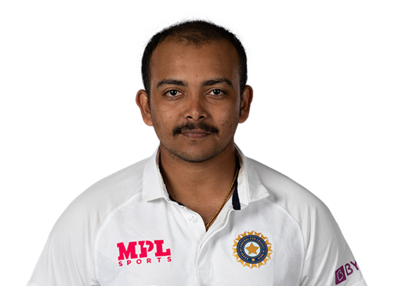 Prithvi Shaw player page headshot cutout, 2021