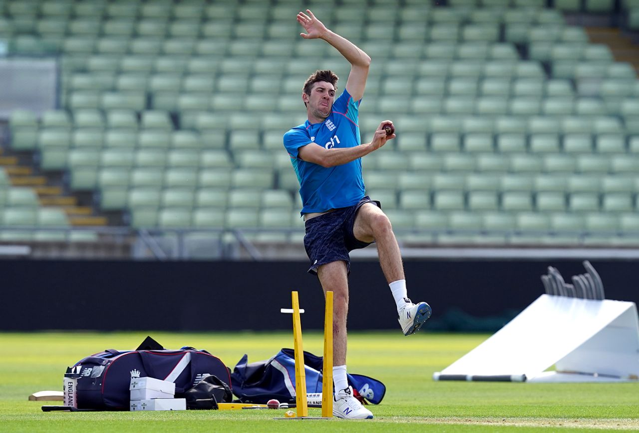 Craig Overton is among the contenders to replace Ollie Robinson, England vs New Zealand, training, Edgbaston, 2nd Test, June 8, 2021