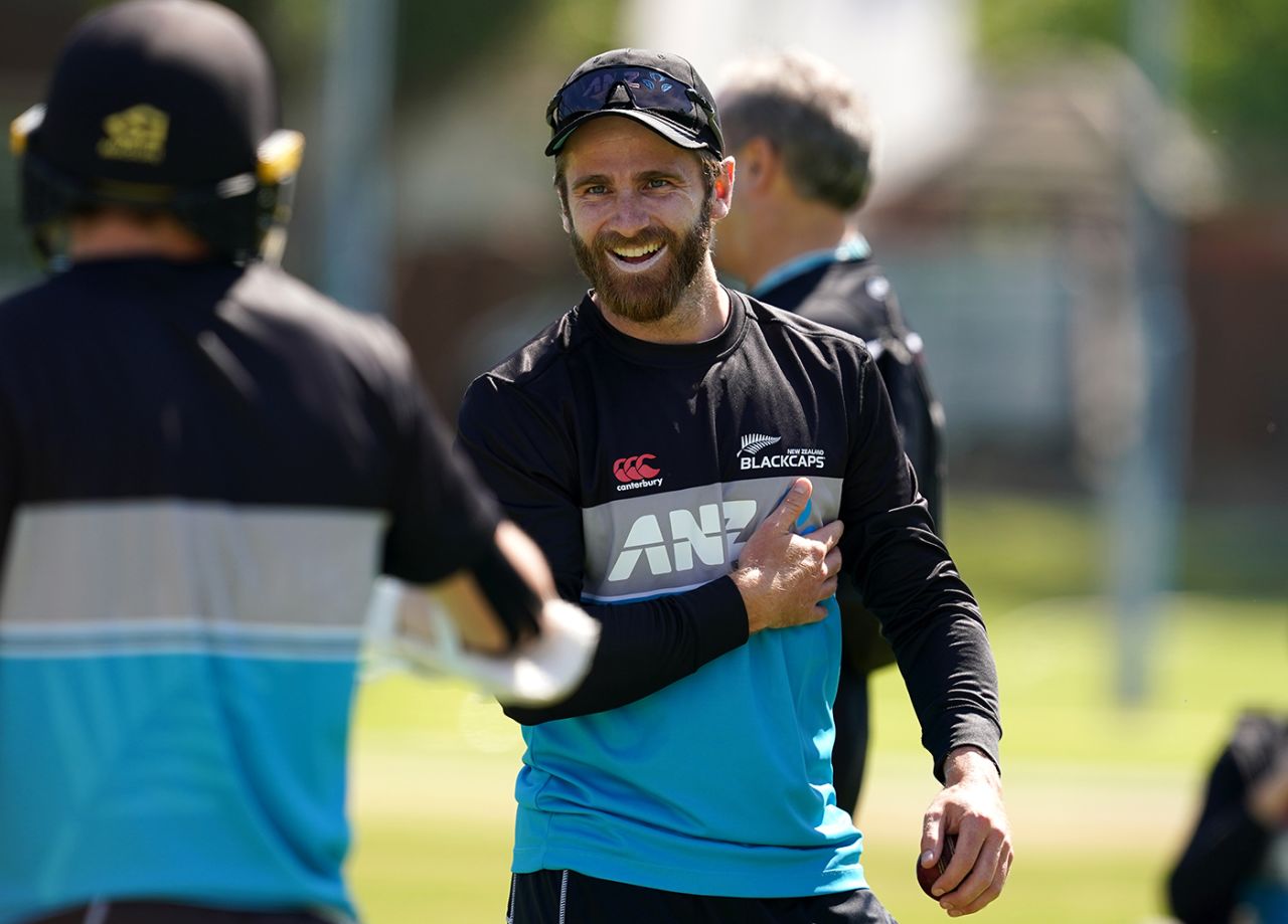 Kane Williamson is an injury doubt for the second Test, England vs New Zealand, training, Edgbaston, 2nd Test, June 8, 2021