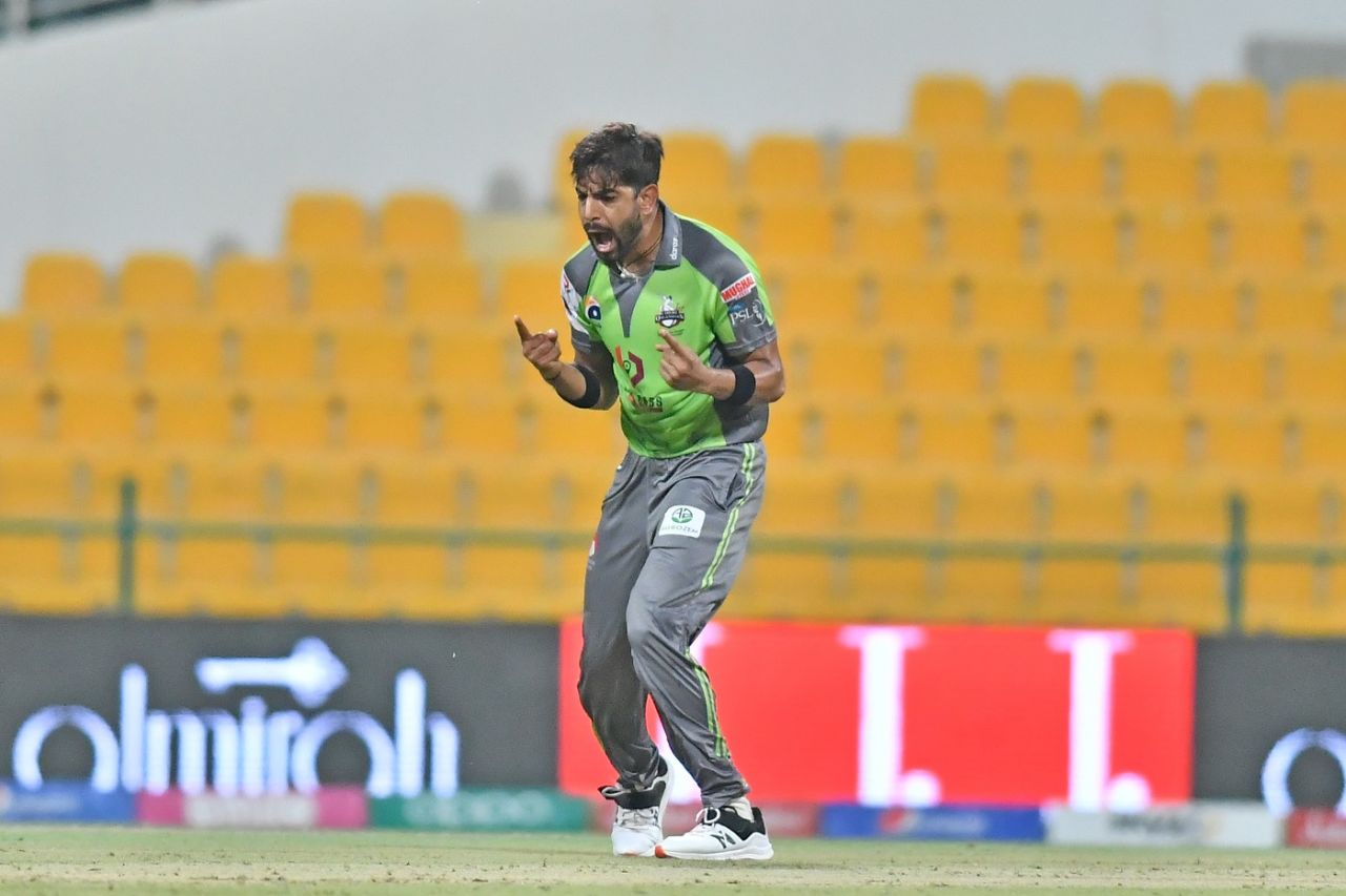 Haris Rauf got rid of Usman Khawaja Islamabad United vs Lahore Qalandars, Abu Dhabi, June 09 2021





