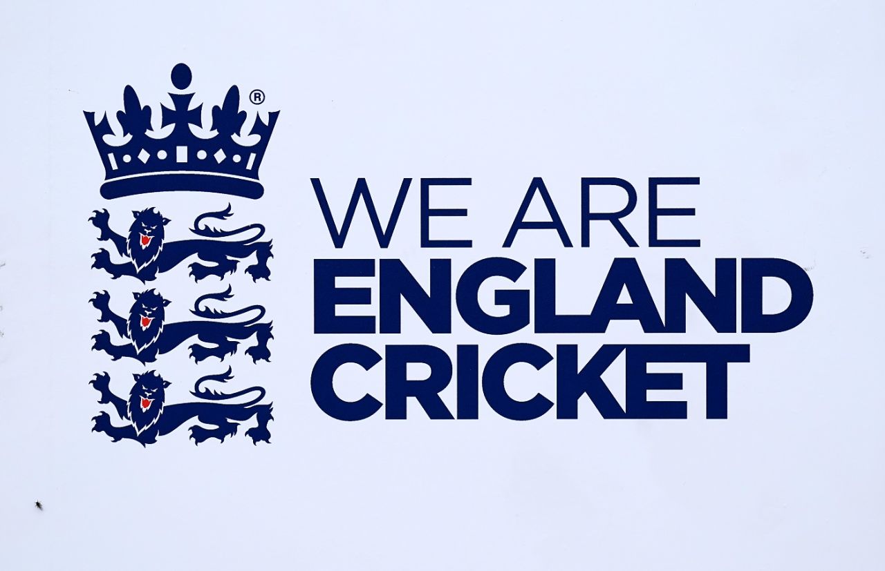 An insect is pictured on a 'We are England Cricket' sign, England vs New Zealand, 2nd Test, Day 1, Birmingham, June 10, 2021