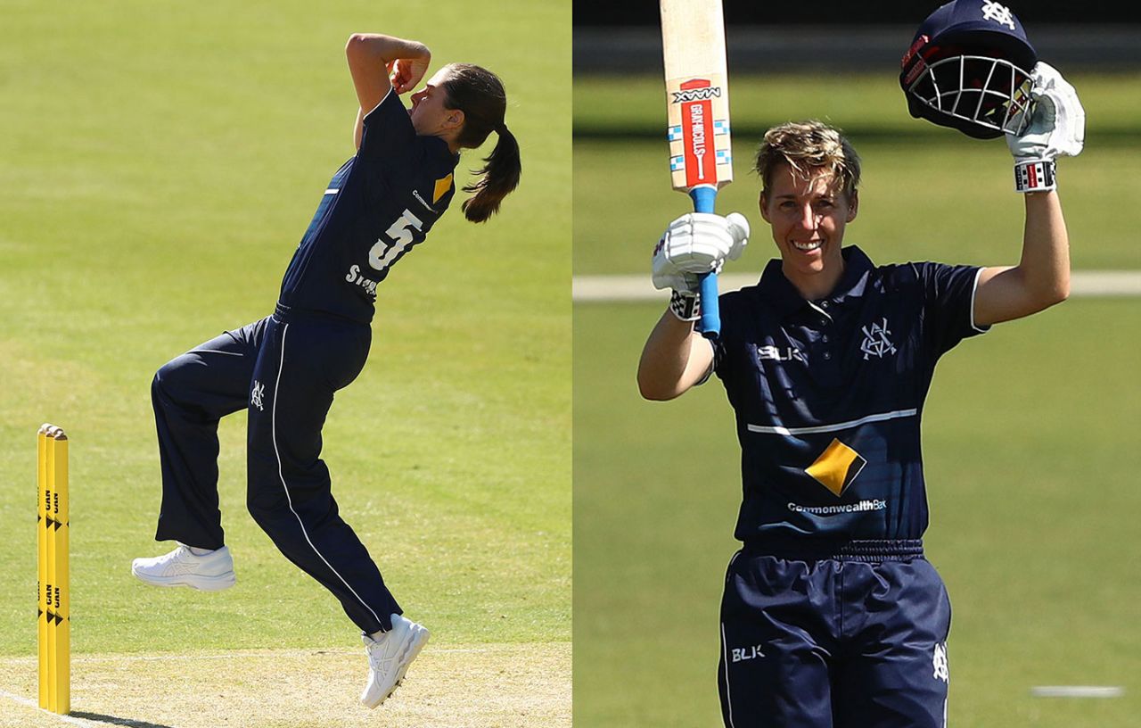 Heading south: Molly Strano and Elyse Villani have both moved to Tasmania