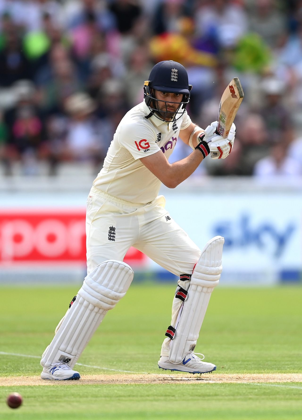Mark Wood plays away towards point, England vs New Zealand, 2nd Test, Birmingham, 2nd day, June 11, 2021
