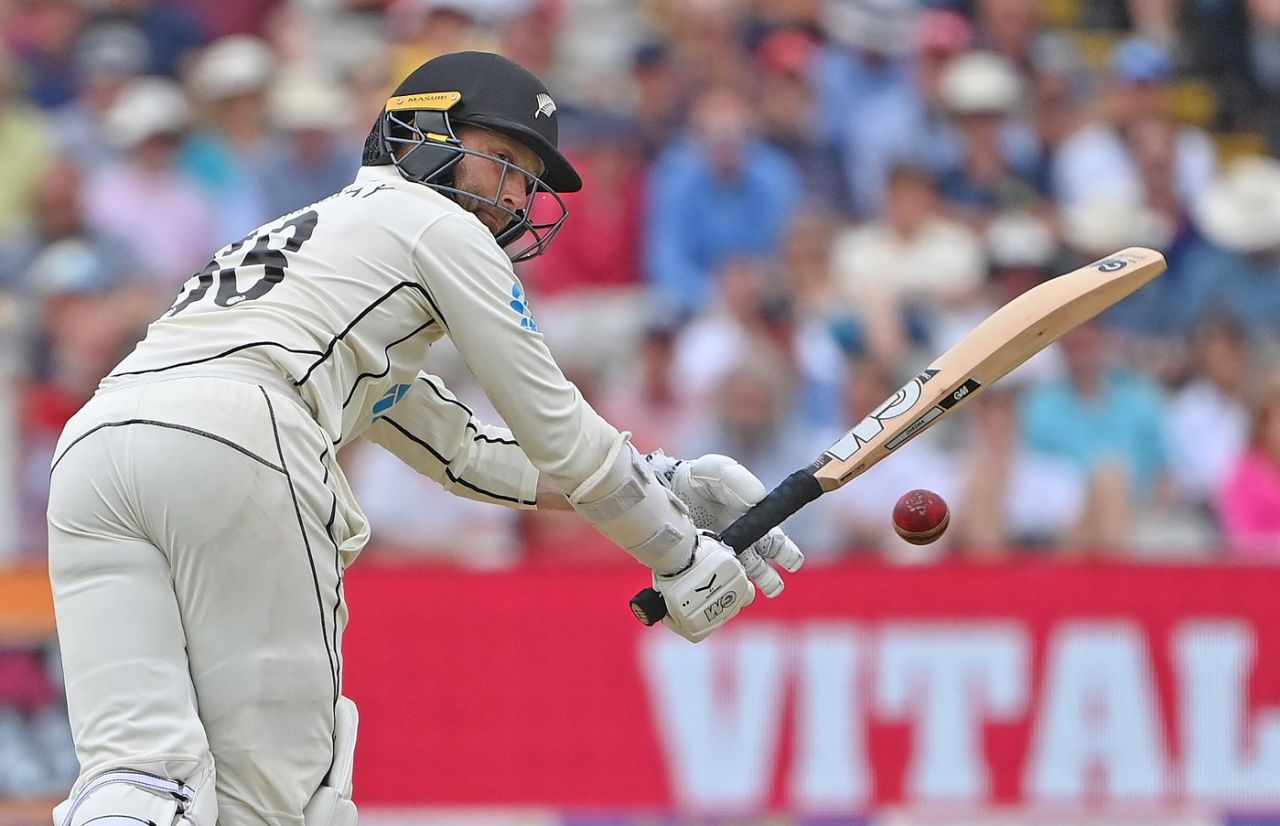 Devon Conway flicks one away, England vs New Zealand, 2nd Test, Birmingham, 2nd day, June 11, 2021