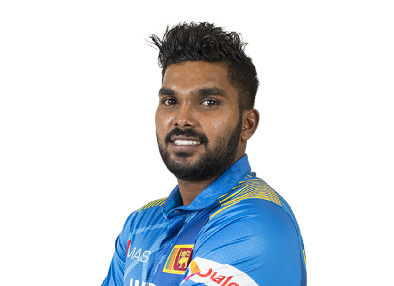 Wanindu Hasaranga player page headshot cutout, 2021