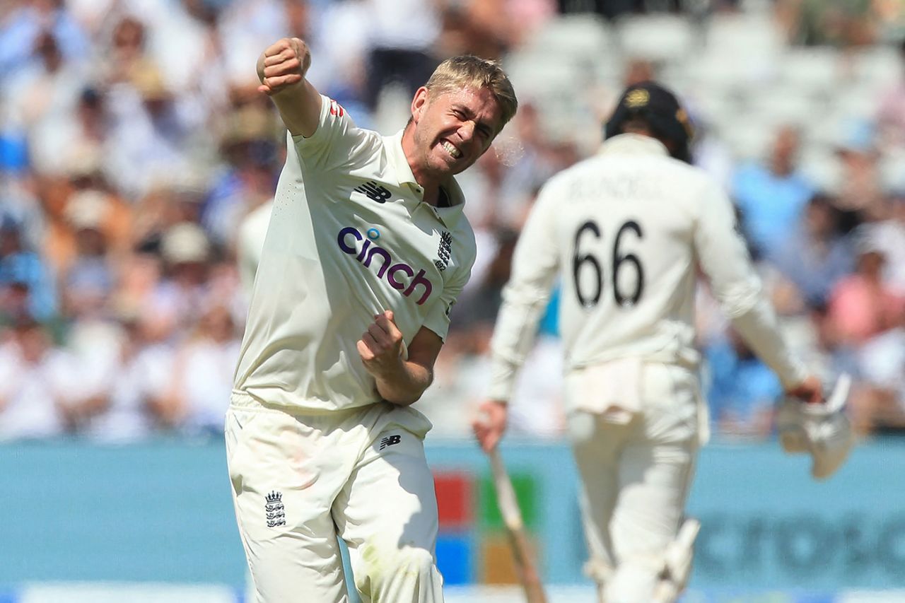 Olly Stone made the breakthrough after lunch, England vs New Zealand, 2nd Test, Edgbaston, 3rd day, June 12, 2021