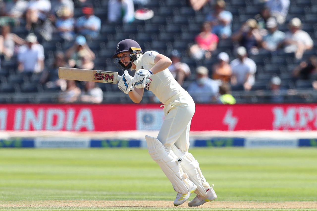Heather Knight works into the leg side, England Women vs India Women, Only Test, Bristol, 1st day, June 16, 2021
