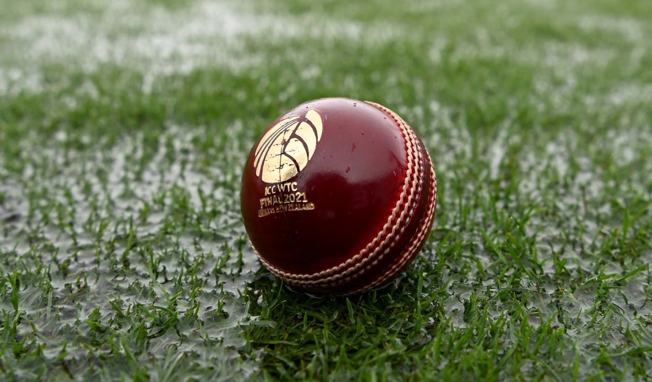 A replica of the ball that will be used for the WTC final, India vs New Zealand, WTC final, Southampton, 1st day, June 18, 2021