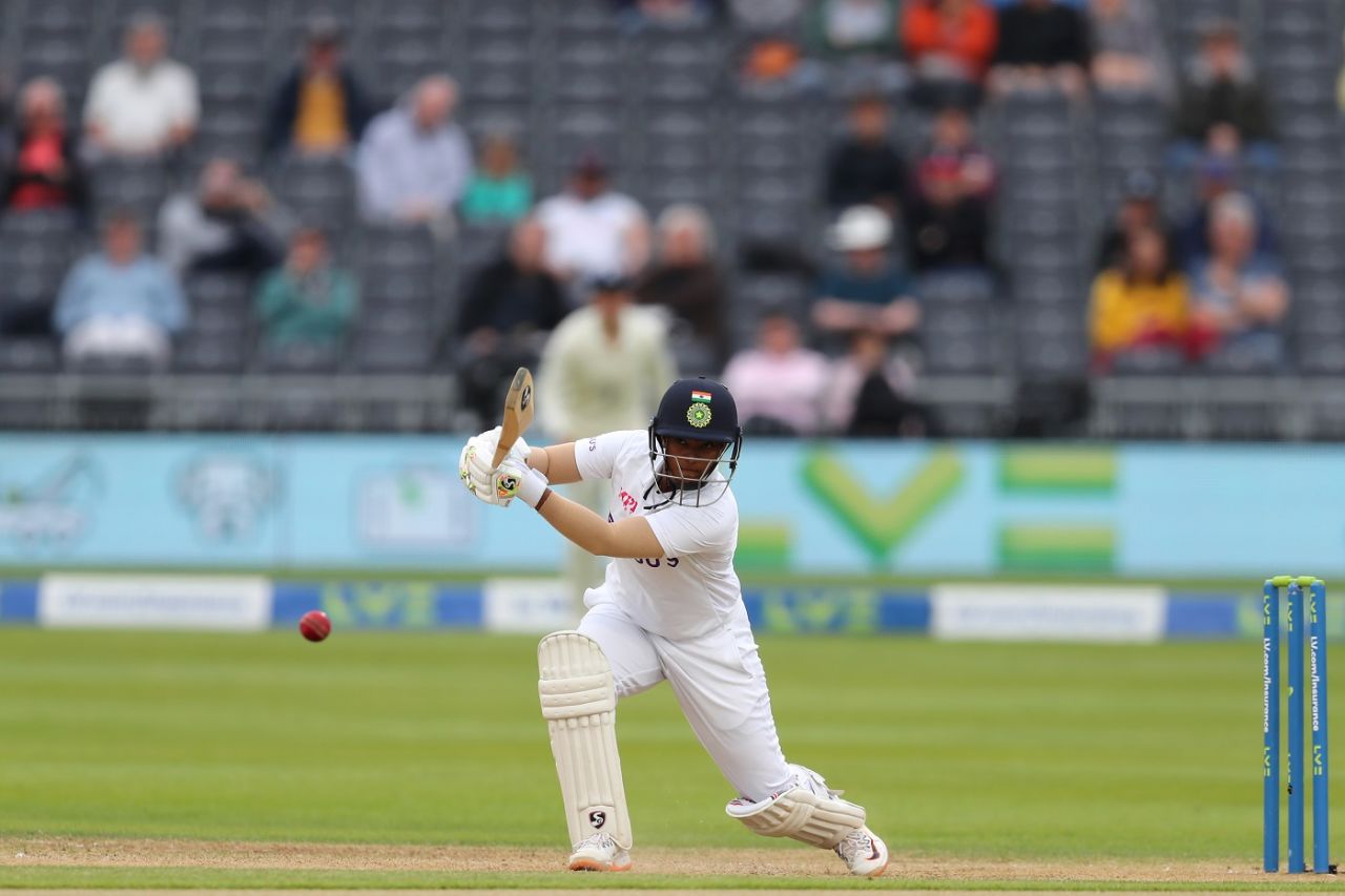 Deepti Sharma was particularly strong off the front foot, England v India, only Women's Test, Bristol, 4th day, June 19, 2021
