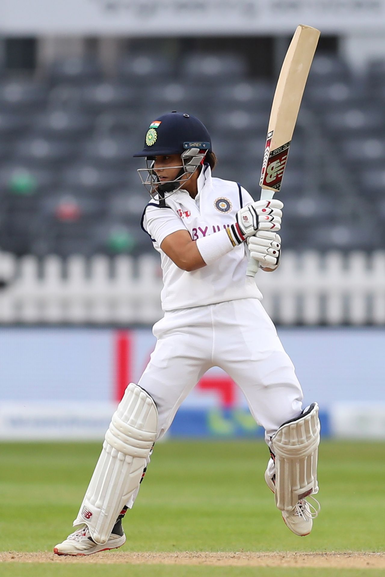 Taniya Bhatia plays the cut shot, England v India, only Women's Test, Bristol, 4th day, June 19, 2021