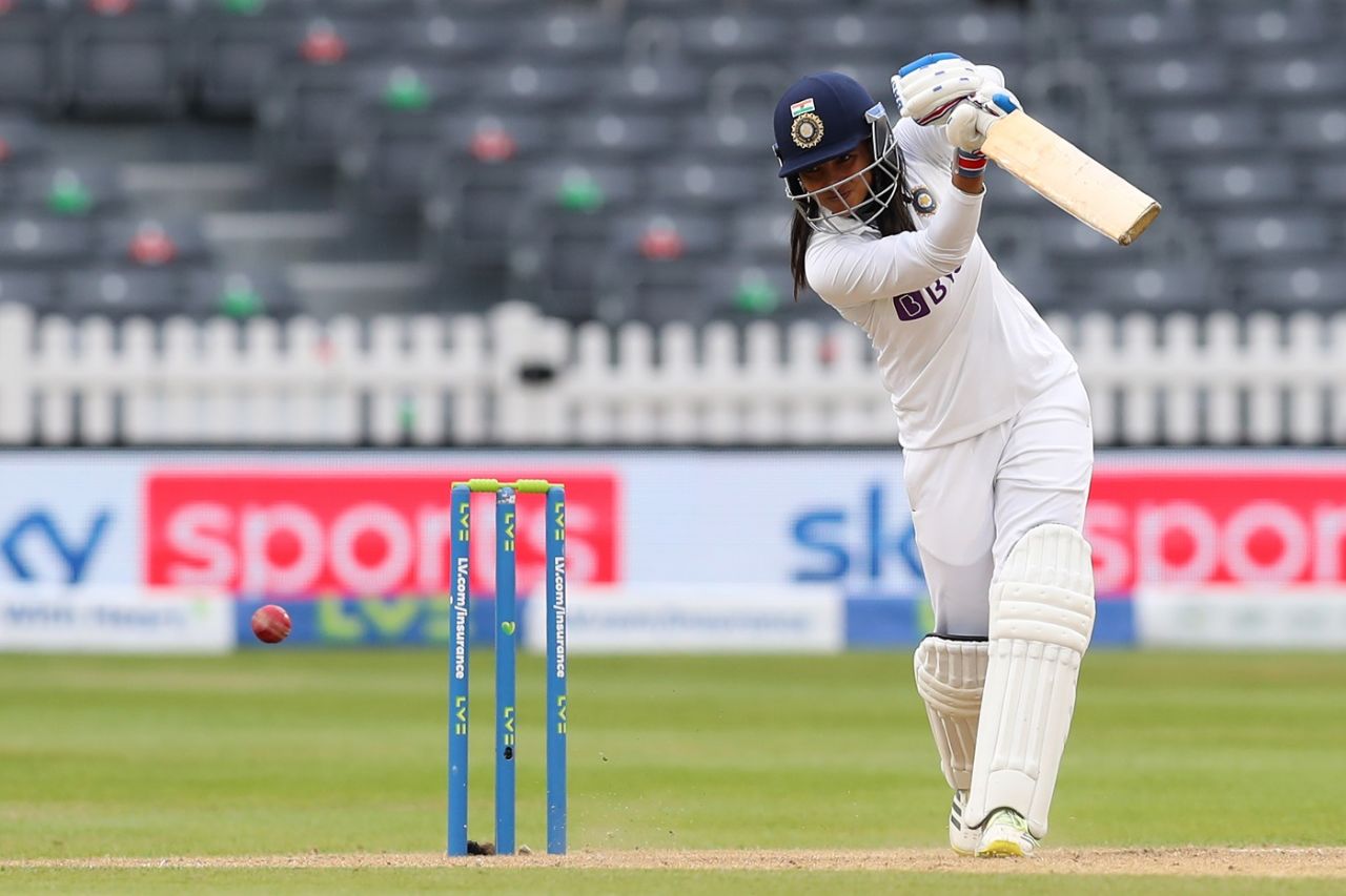 Sneh Rana came up with an extremely crucial fifty on debut, England v India, only Women's Test, Bristol, 4th day, June 19, 2021