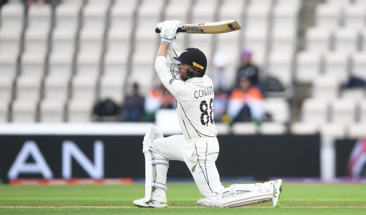 Devon Conway goes big down the ground, India vs New Zealand, World Test Championship (WTC) final, 3rd day, Southampton, June 20, 2021
