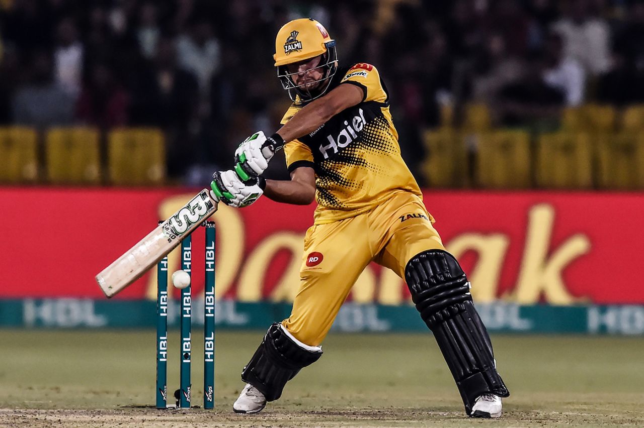 Haider Ali on his way to 69, Lahore Qalandars v Peshawar Zalmi, Pakistan Super League, Lahore, March 10, 2020