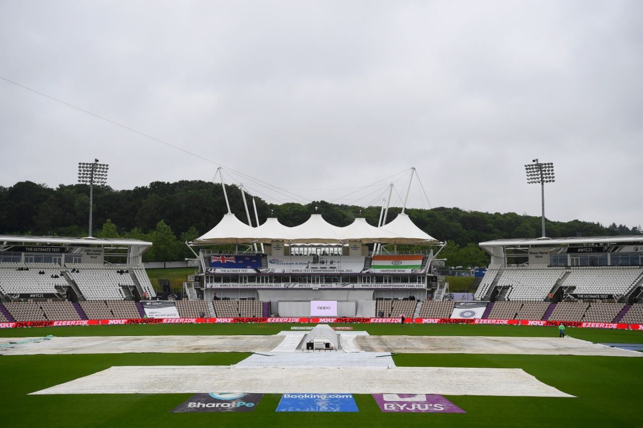 Another day, same story: the weather continued to play havoc at the WTC final, India vs New Zealand, World Test Championship (WTC) final, 4th day, Southampton, June 21, 2021