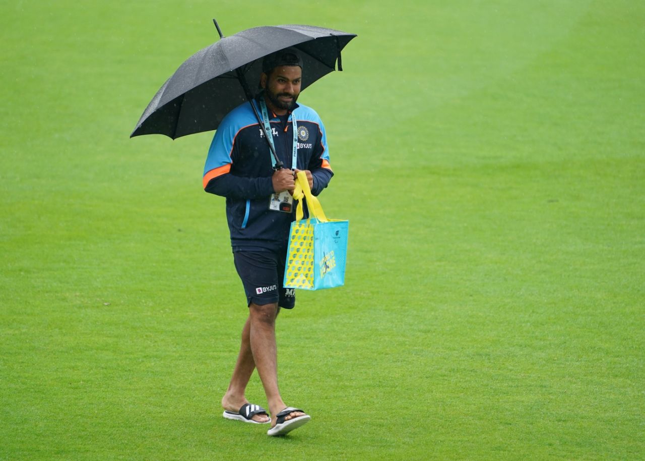 If only the weather at the WTC final were as bright and cheerful as Rohit Sharma's bag, India vs New Zealand, World Test Championship (WTC) final, 4th day, Southampton, June 21, 2021