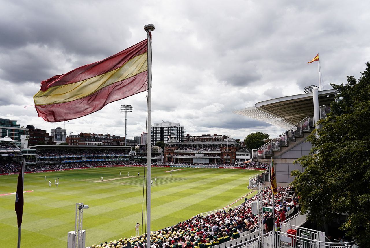 The MCC flag flies at Lord's on day two of the Test, England v Australia, 2nd Test, Lord's, 2nd day, August 15, 2019