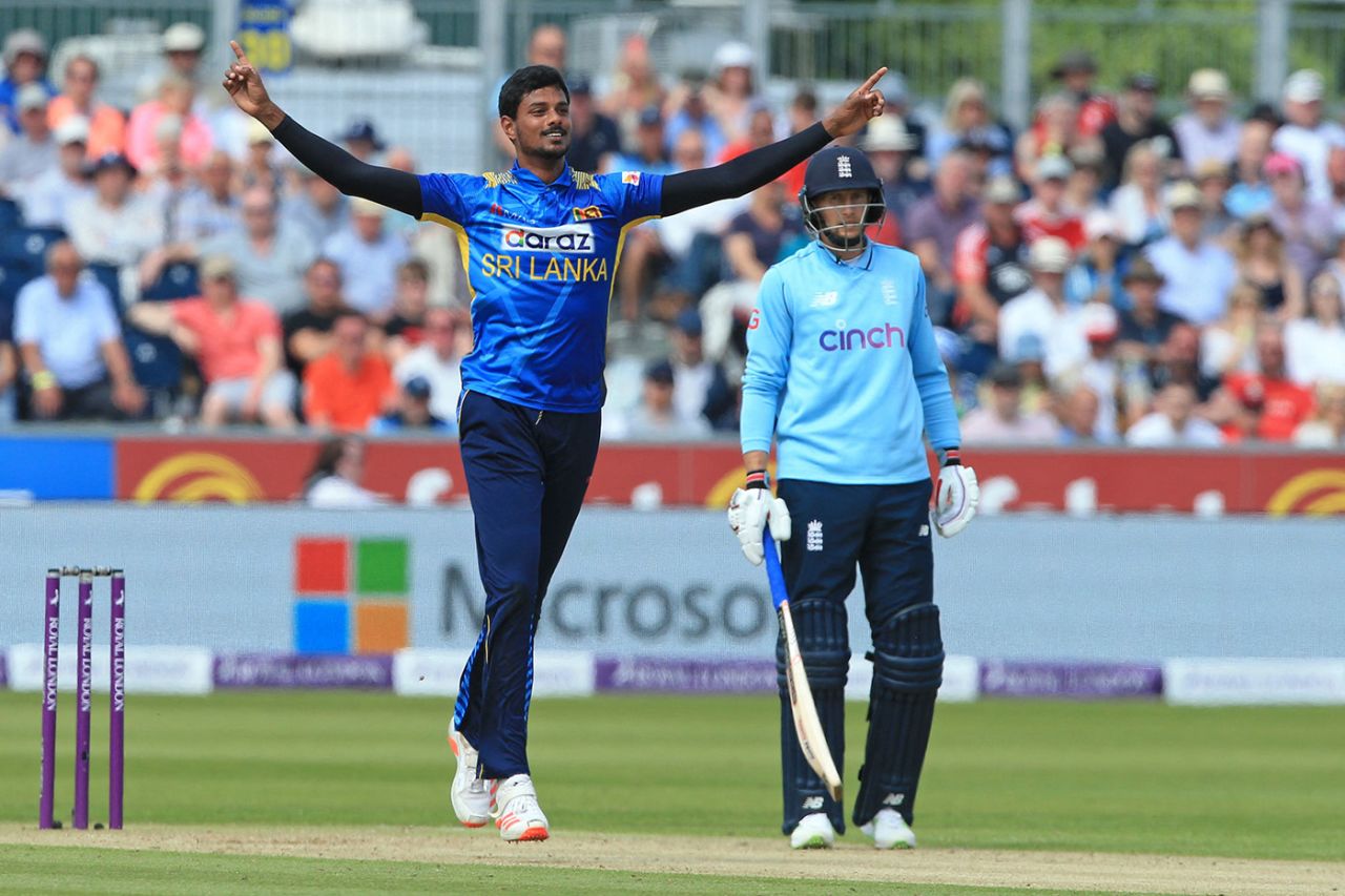 Binura Fernando removed Jonny Bairstow, England vs Sri Lanka, 1st ODI, Chester-le-Street, June 29, 2021