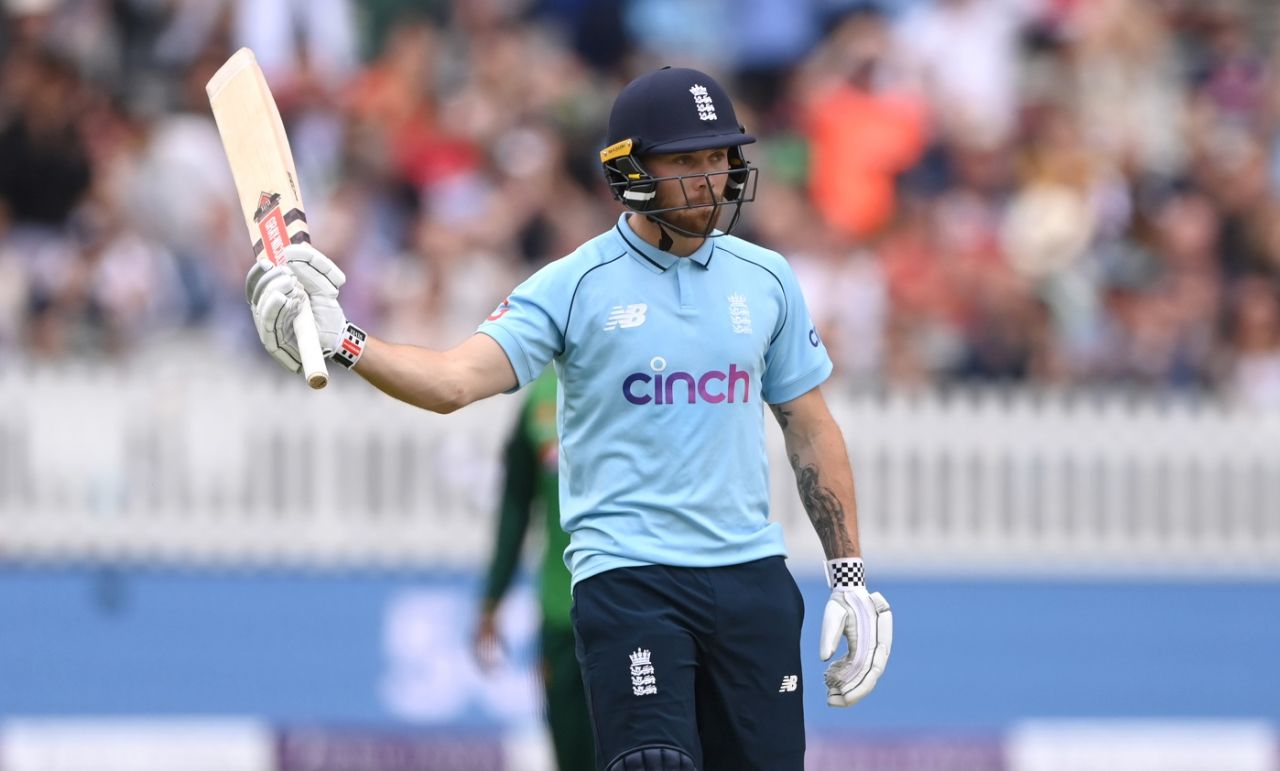 Phil Salt after scoring his maiden ODI fifty, England vs Pakistan, 2nd ODI, Lord's, July 10, 2021