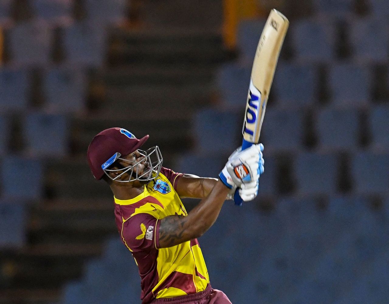 Lendl Simmons made an impact in the Powerplay, West Indies vs Australia 2nd T20I, St Lucia, July 10, 2021