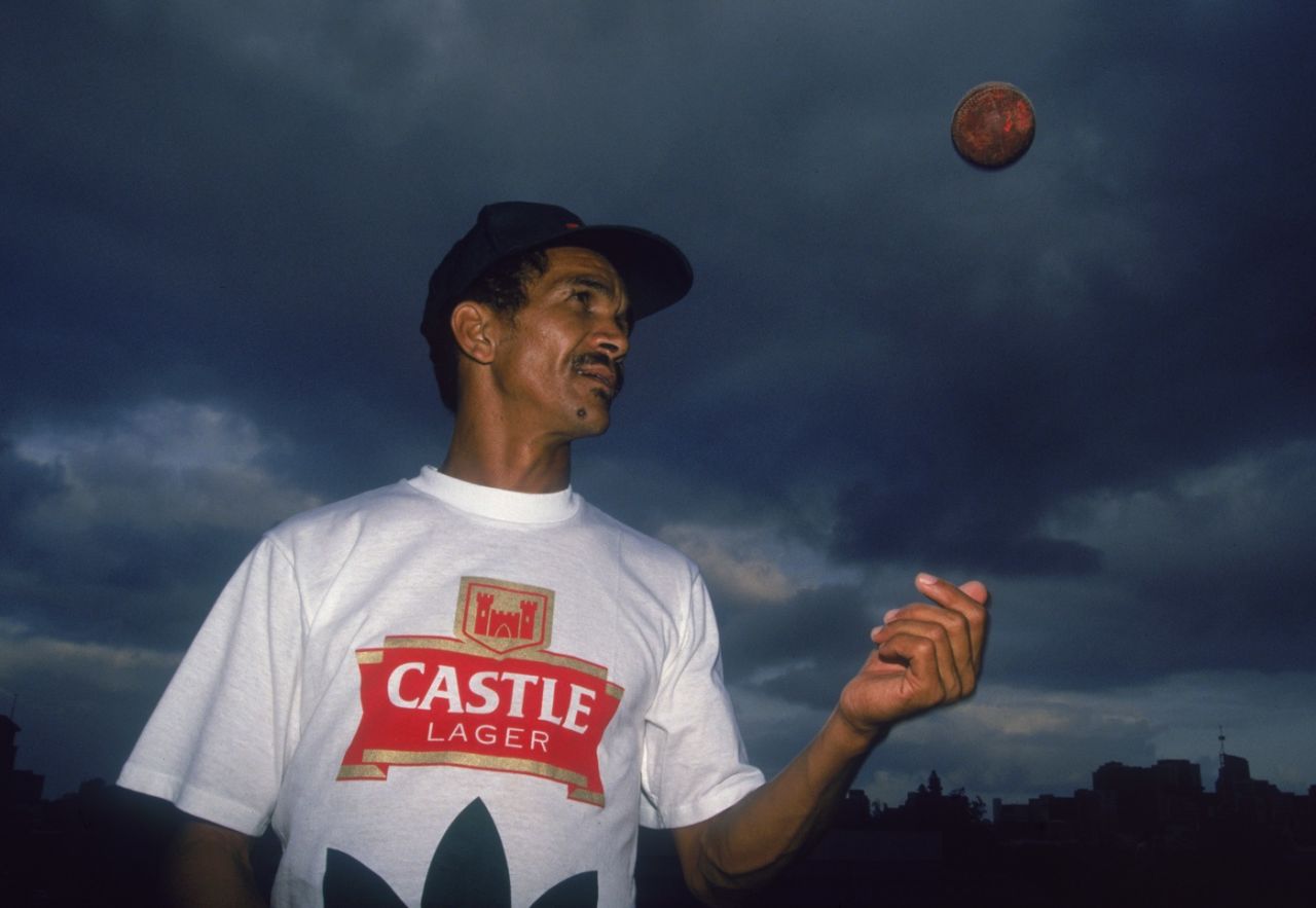 Omar Henry - the first coloured cricketer to play for South Africa, November 1992