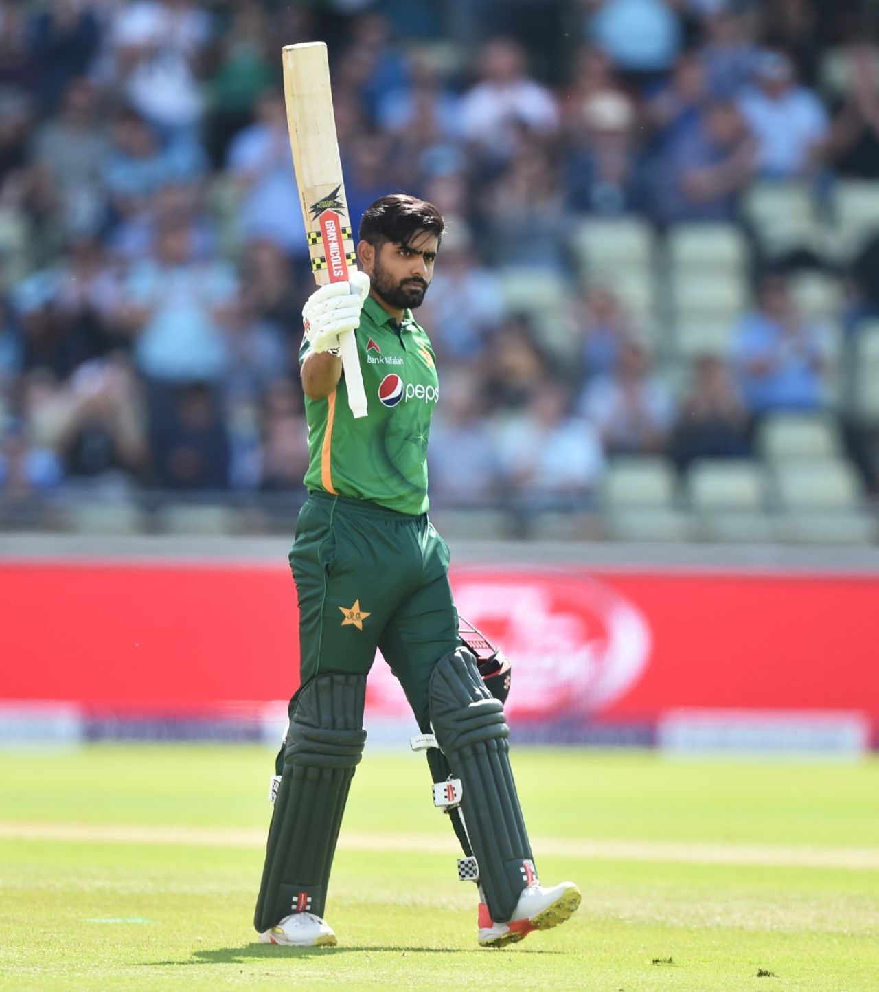 Babar Azam celebrates his 14th ODI hundred, England vs Pakistan, 3rd ODI, Edgbaston, July 13, 2021