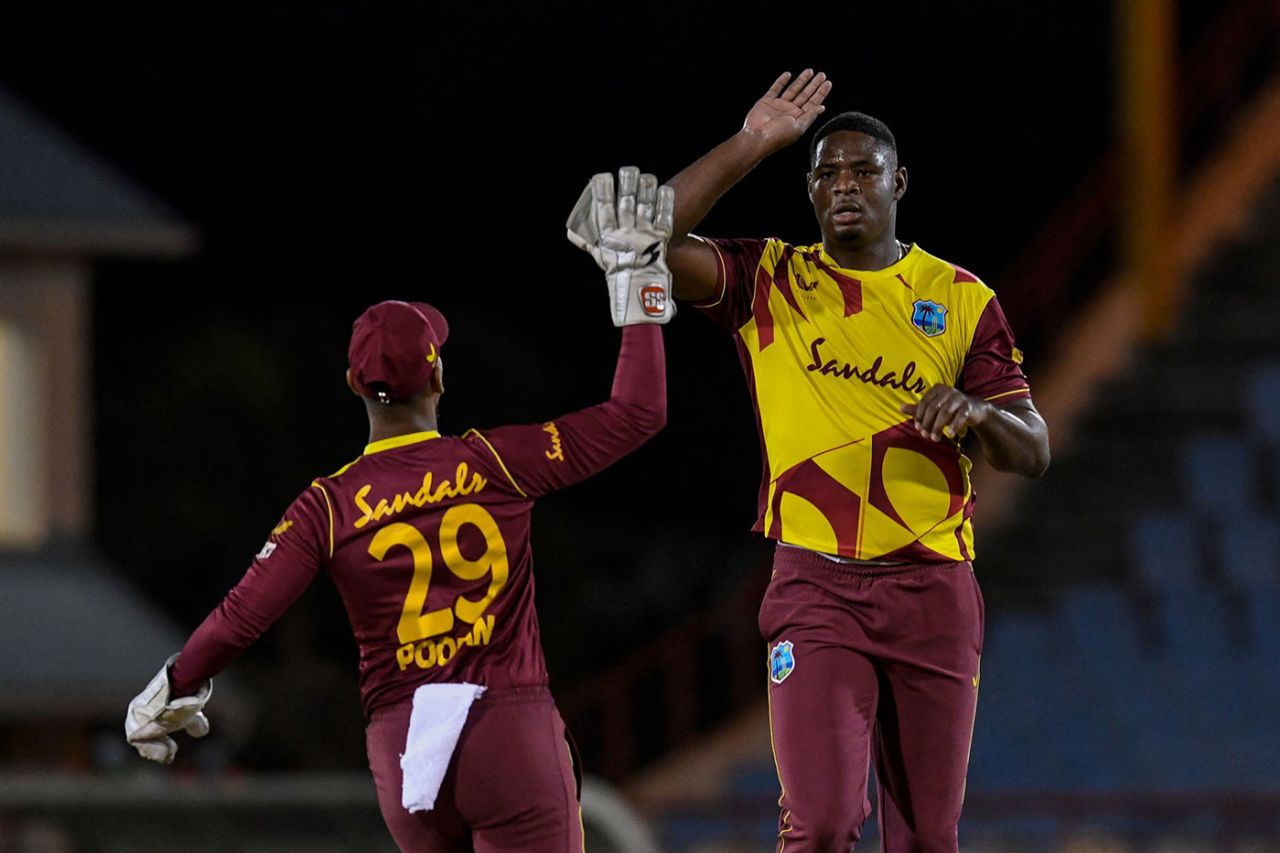 Oshane Thomas struck early but then struggled, West Indies vs Australia, 4th T20I, St Lucia, July 14, 2021