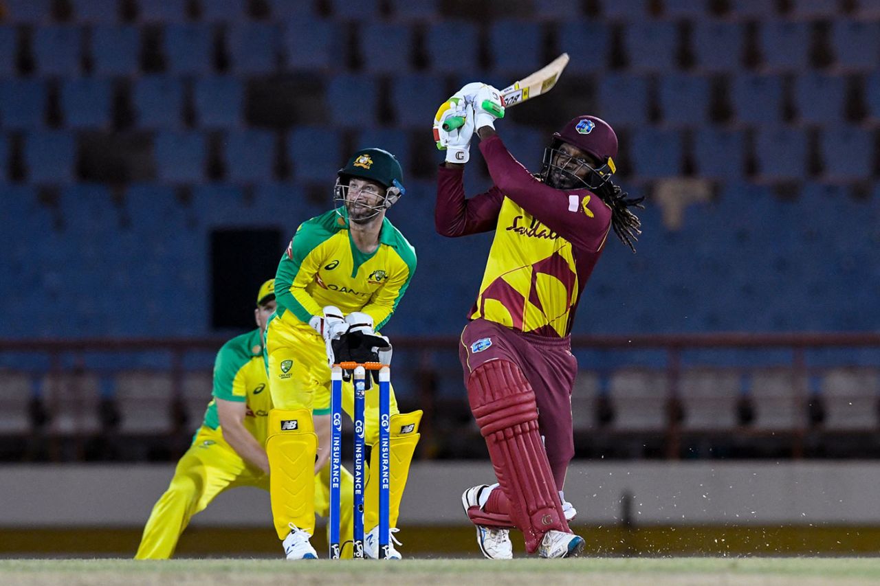 Chris Gayle's innings was brief but powerful, West Indies vs Australia, 5th T20I, St Lucia, July 16, 2021
