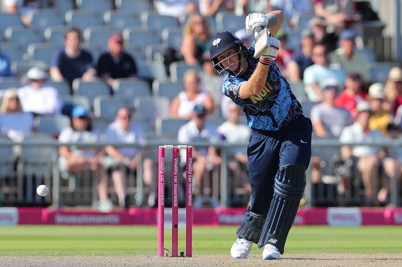 Joe Root top scored for Yorkshire Vikings, Vitality T20 Blast, Lancashire Lightning vs Yorkshire Vikings, Emirates Old Trafford, July 17, 2021