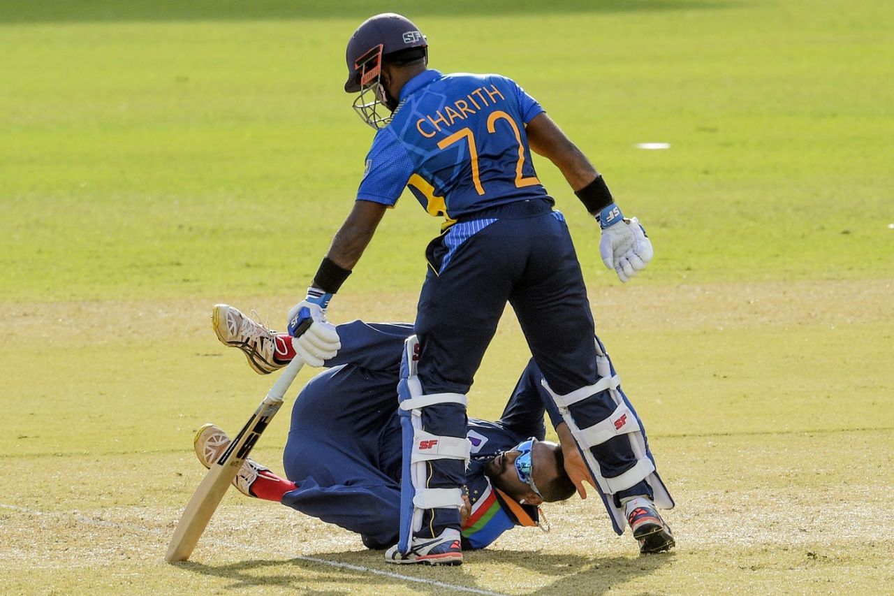 Krunal Pandya and Charith Asalanka get into a tangle, India vs Sri Lanka, 1st ODI, Colombo, July 18, 2021