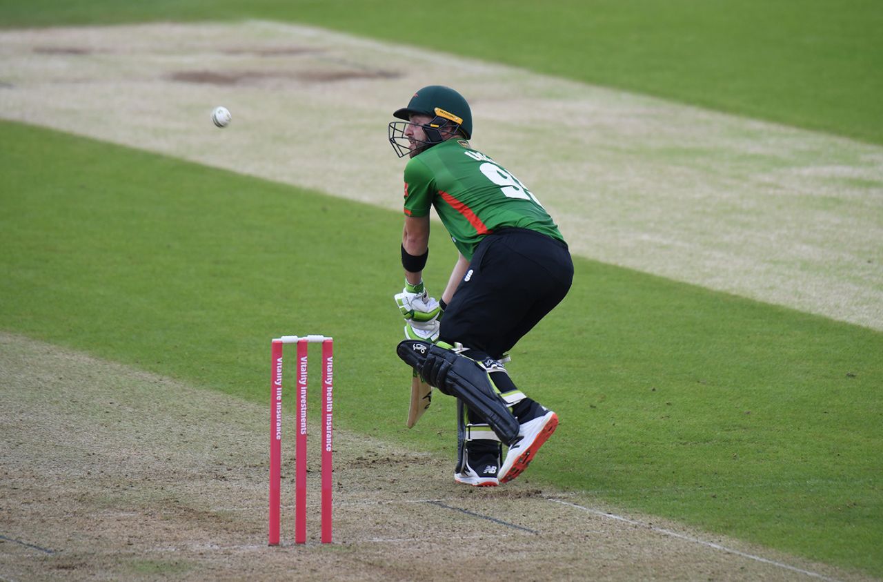 Josh Inglis gets across to paddle one round the corner, Northamptonshire vs Leicestershire, Vitality Blast, Northampton, June 20, 2021
