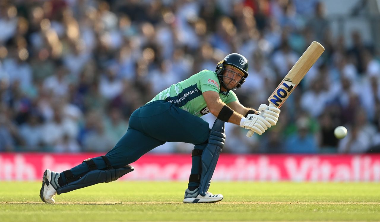 Colin Ingram helped rebuild for the home side, Oval Invincibles vs Manchester Originals, the Hundred, The Oval, July 22, 2021