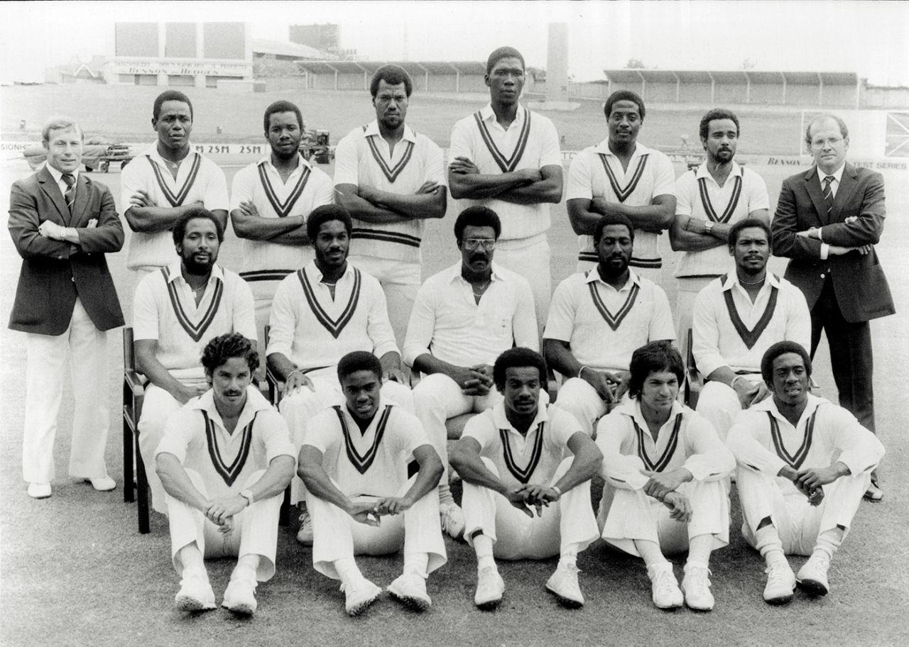 The West Indies squad ahead of the Sydney Test, Australia v West Indies, 2nd Test, Sydney, January 1, 1982