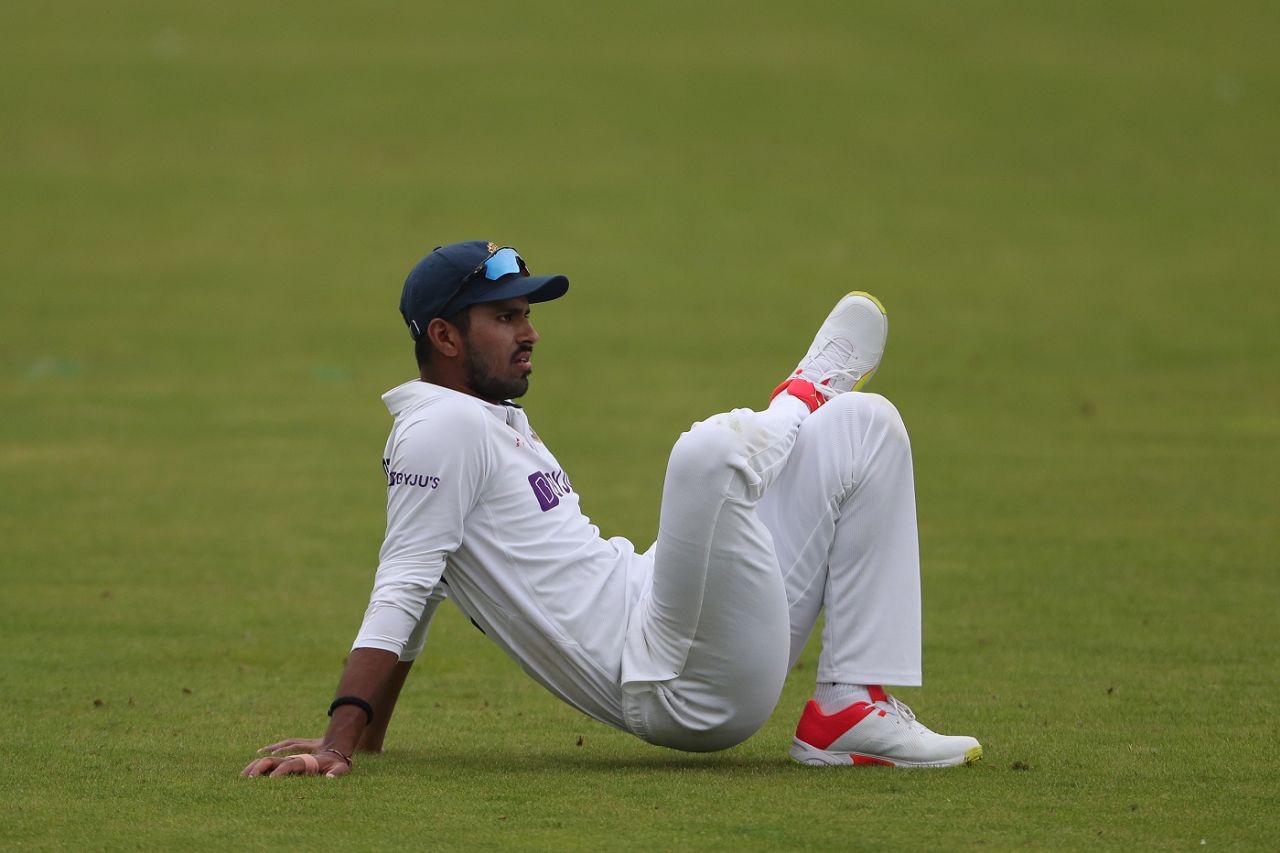 Washington Sundar turned out for County Select XI, County Select XI vs Indians, Tour match, 3rd day, Chester-le-Street, July 22, 2021