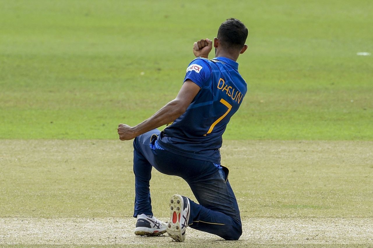 Dasan Shanaka pinned Prithvi Shaw lbw, Sri Lanka vs India, 3rd ODI, Colombo, July 23, 2021