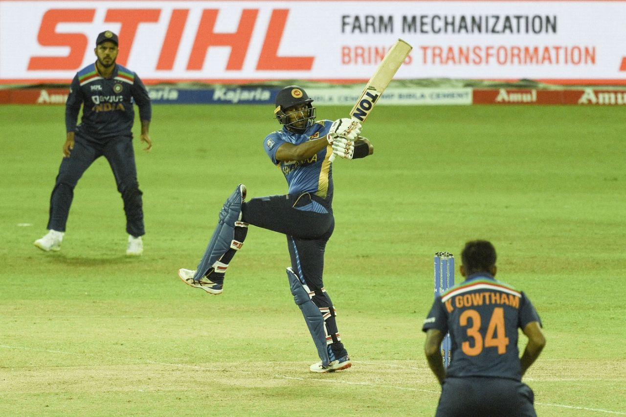 Avishka Fernando hit a brisk half-century, Sri Lanka vs India, 3rd ODI, Colombo, July 23, 2021