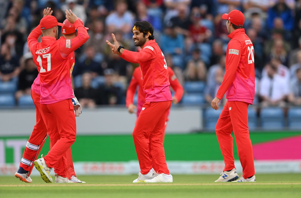 Qais Ahmad made an early breakthrough, Northern Superchargers vs Welsh Fire, Men's Hundred, Headingley, July 24, 2021