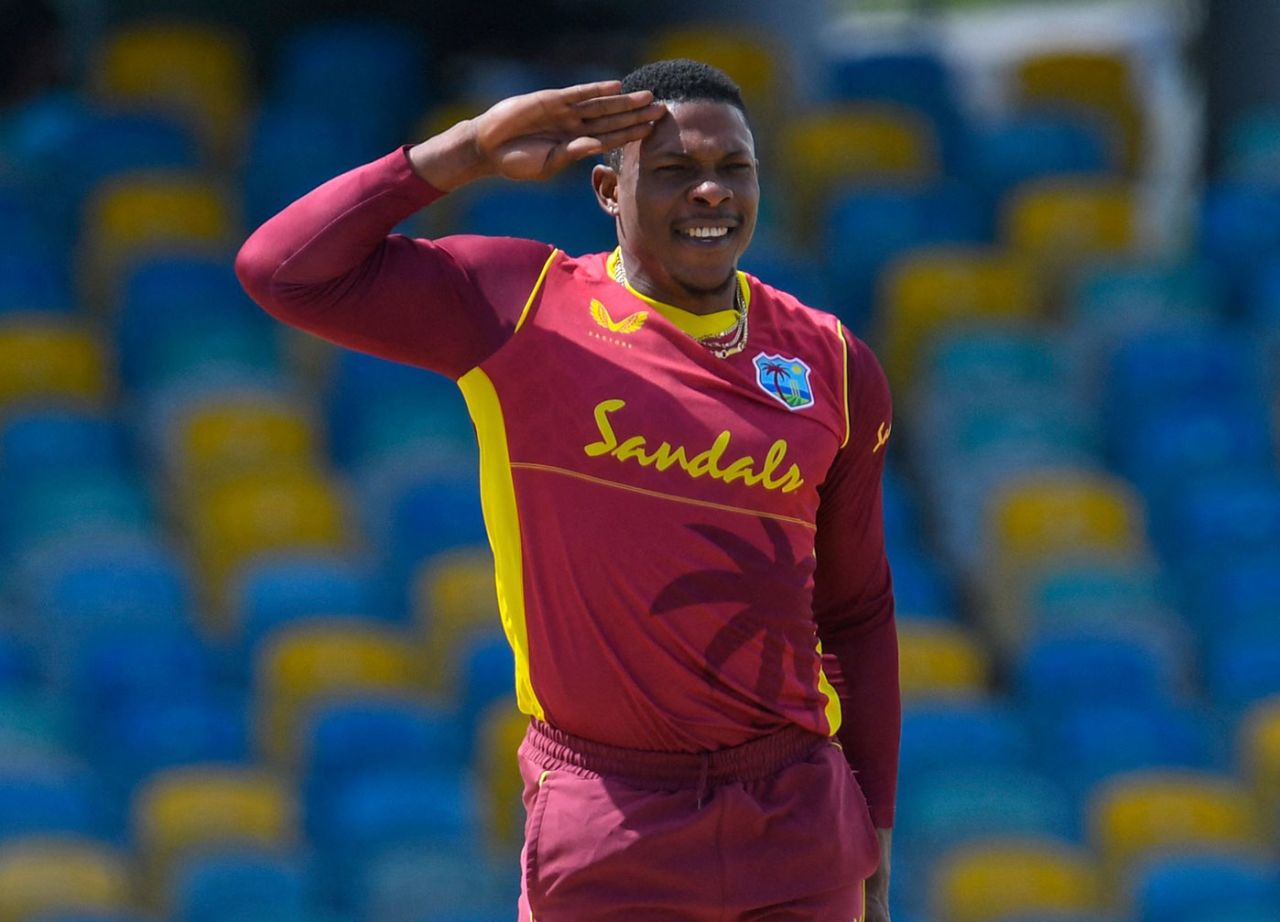 Sheldon Cottrell struck in his first over, West Indies vs Australia, 2nd ODI, Barbados, July 24, 2021