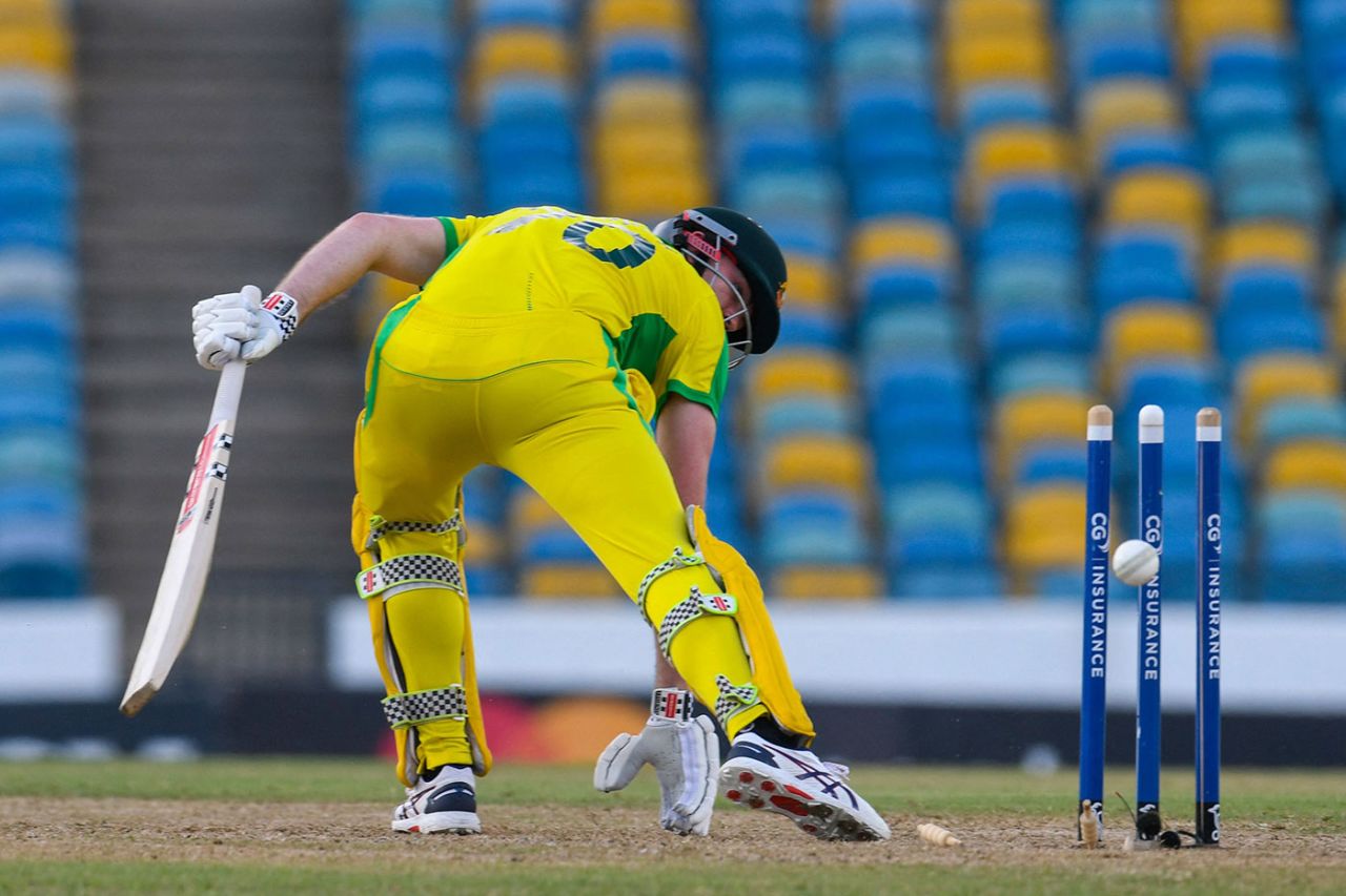 Ashton Turner was part of the collapse, West Indies vs Australia, 2nd ODI, Barbados, July 24, 2021