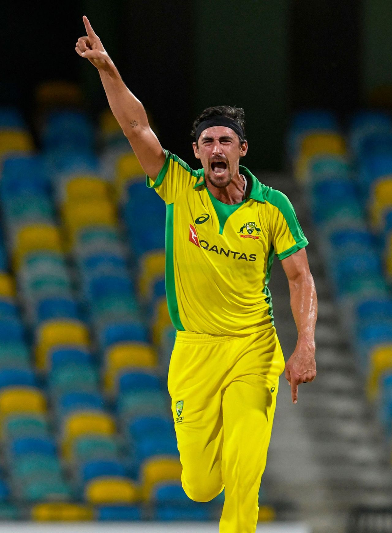 Mitchell Starc again made inroads with the new ball, West Indies vs Australia, 2nd ODI, Barbados, July 24, 2021