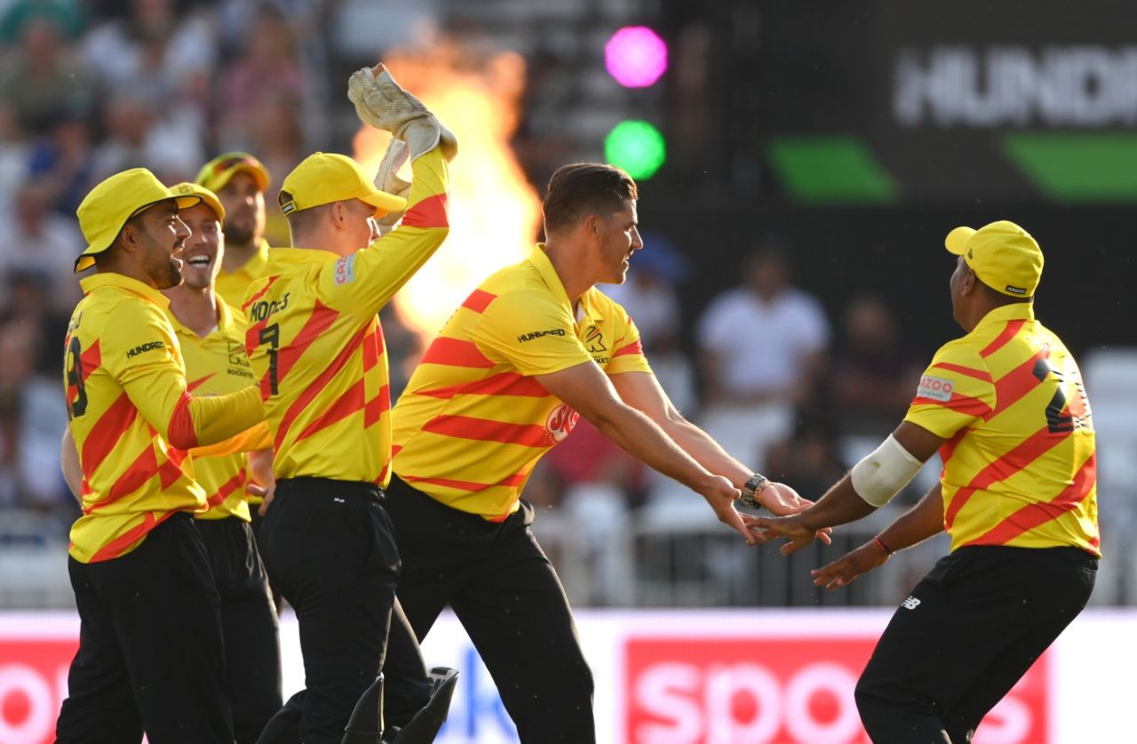 Marchant de Lange bowled another fiery spell, Trent Rockets vs Northern Superchargers, Men's Hundred, Trent Bridge, July 26, 2021