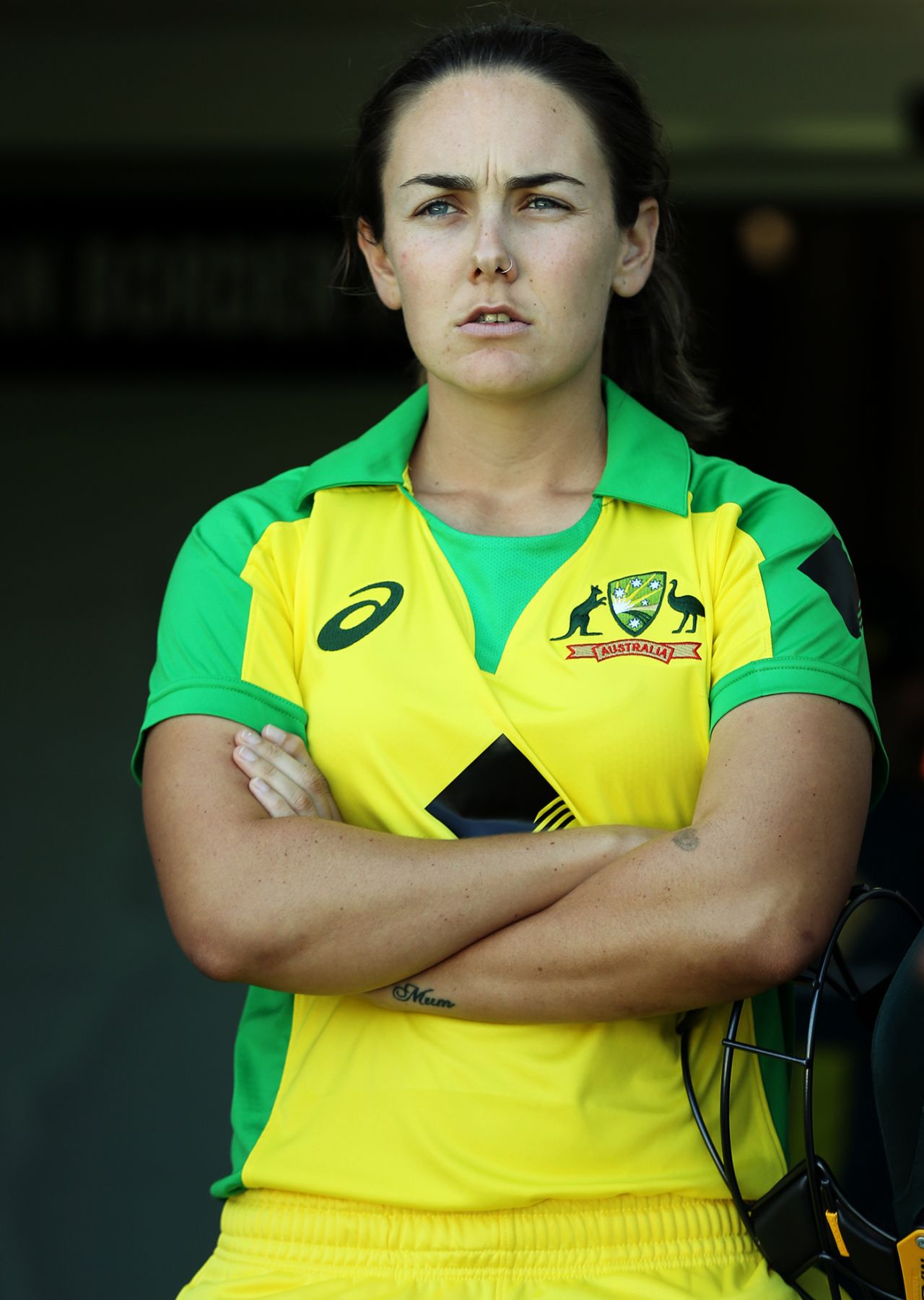 Heather Graham looks on, Australia v Sri Lanka, 2nd women's ODI, Allan Border Field, October 7, 2019