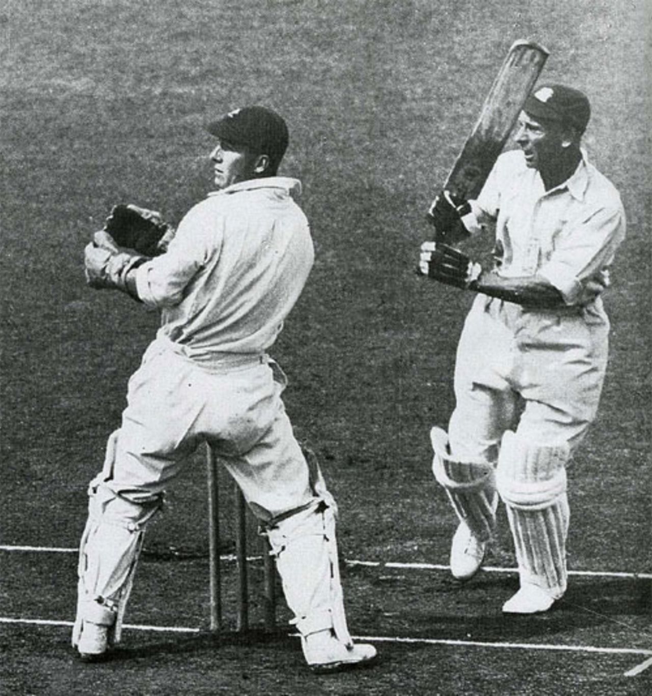 Jack Hobbs on his way to 52, England v South Africa, 5th Test, August 20, 1929