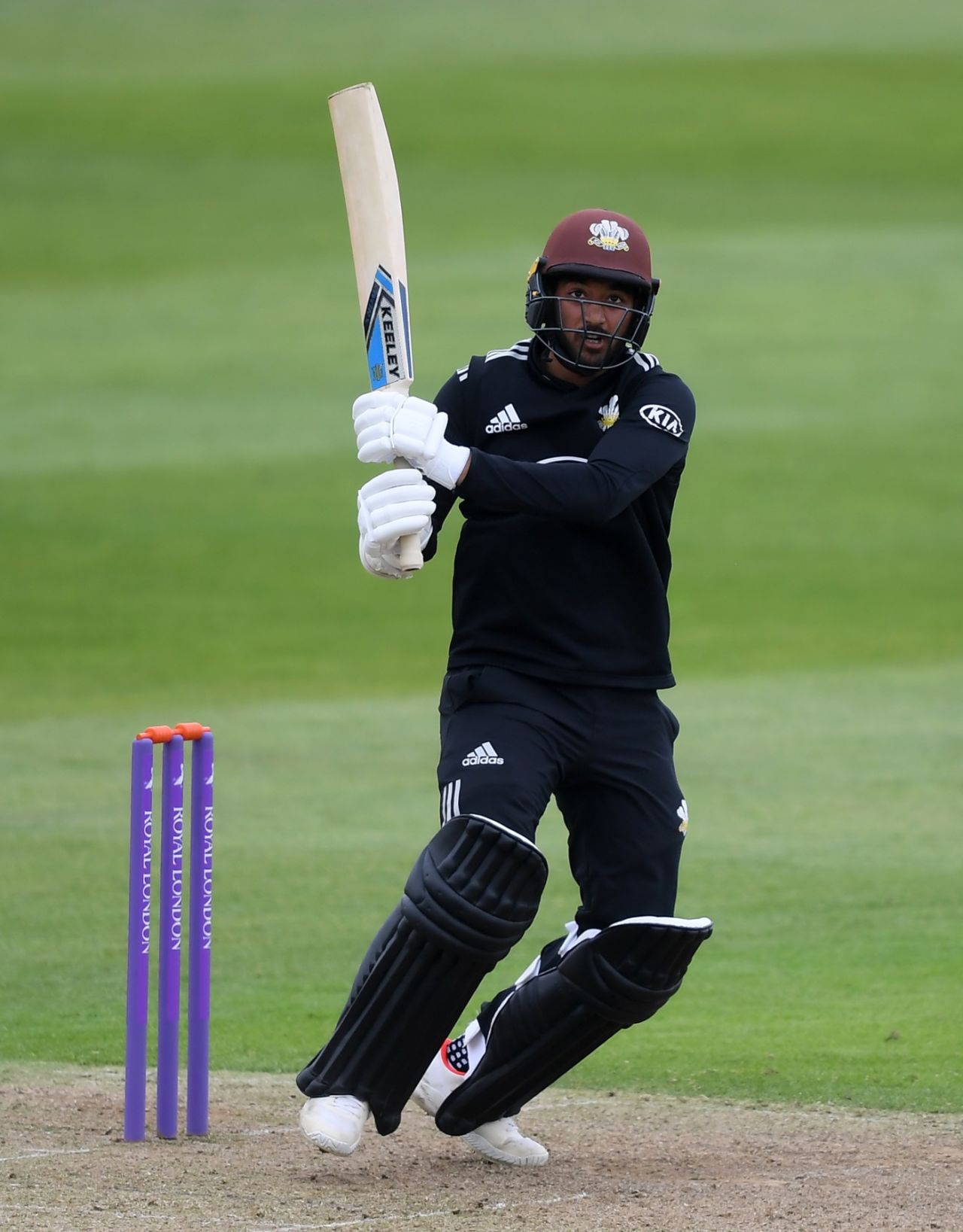 Ryan Patel made a remarkable century for Surrey at Guildford