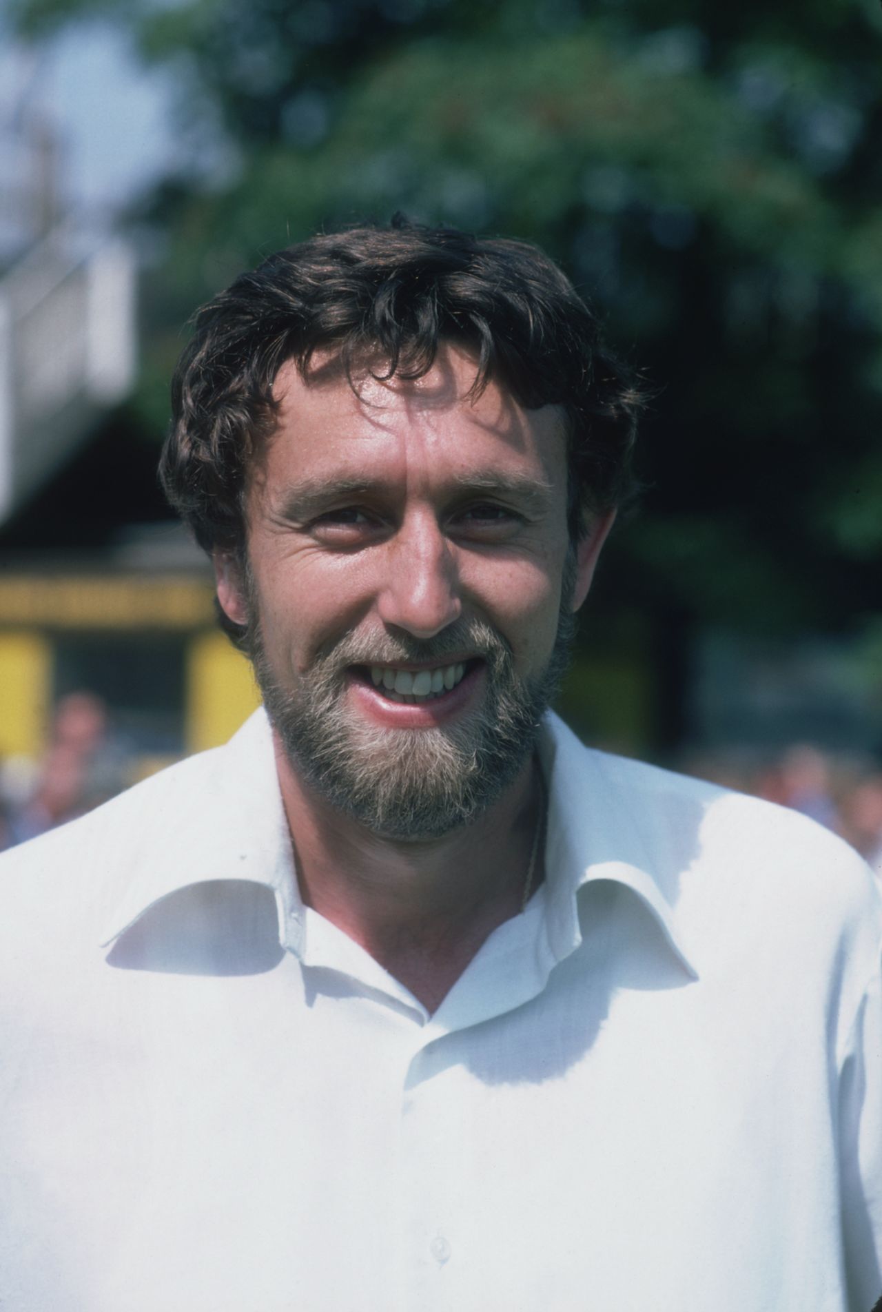 Mike Hendrick at a photocall, day two, second Test, England vs India, Lords, August 2, 1979