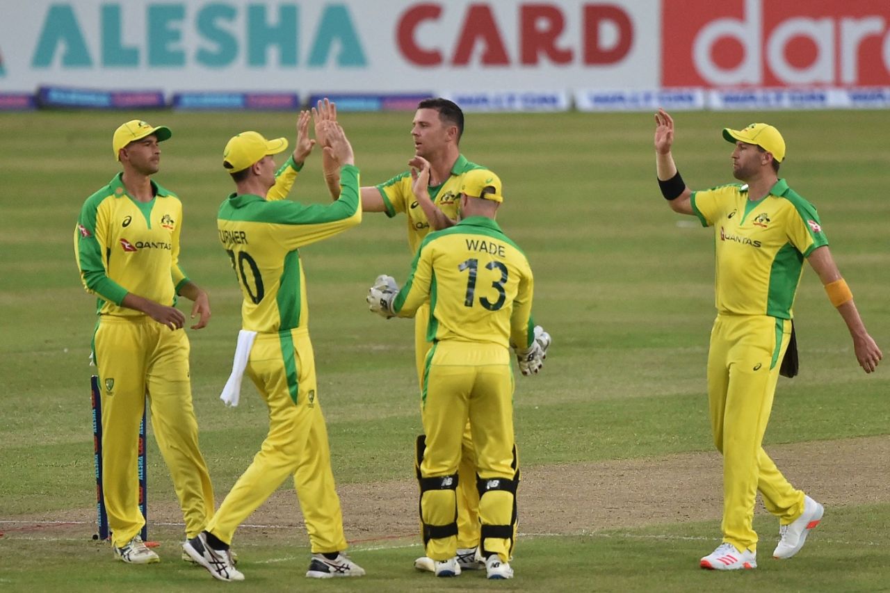 Josh Hazlewood was devastating for the Bangladesh top order, Bangladesh vs Australia 2021, first T20I, Dhaka, August 3, 2021
