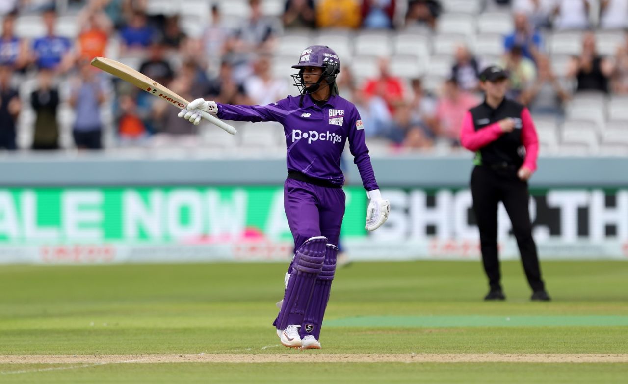 Jemimah Rodrigues raises a half-century, London Spirit vs Northern Superchargers, Women's Hundred, Lord's, August 3, 2021