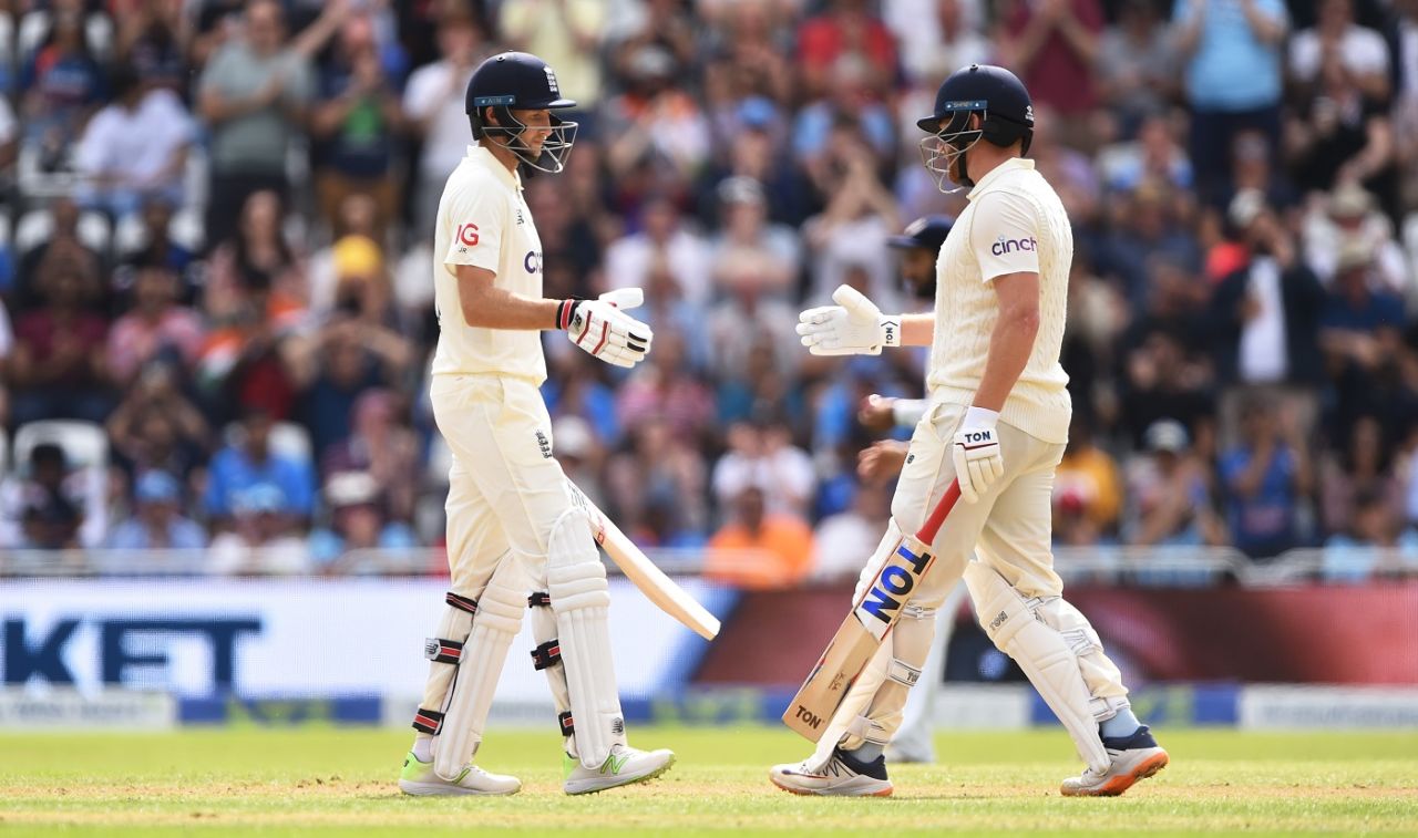 Joe Root and Johnny Bairstow get together, England vs India, 1st Test, Nottingham, 1st day, August 4, 2021